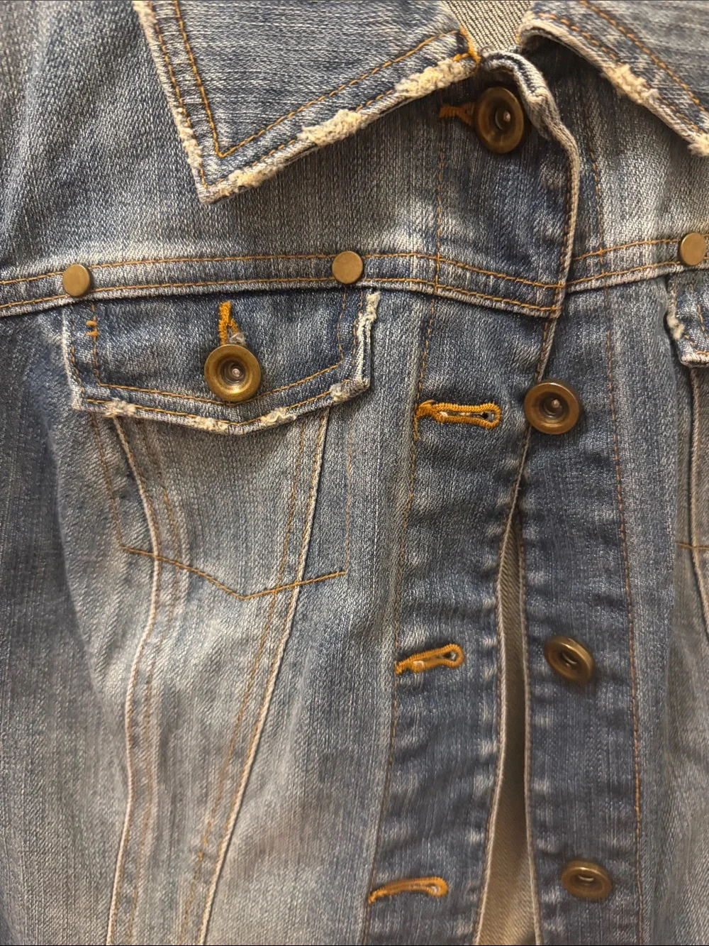 INC International Concepts Medium Blue Denim Trucker Jacket